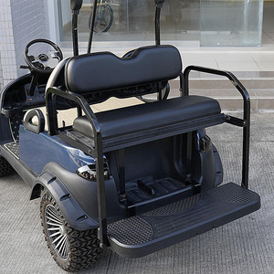 10L0L Ensemble dossier de siège avant pour chariot de golf Club Car DS 2000.5-up, coussins de rechange de style usine, noir