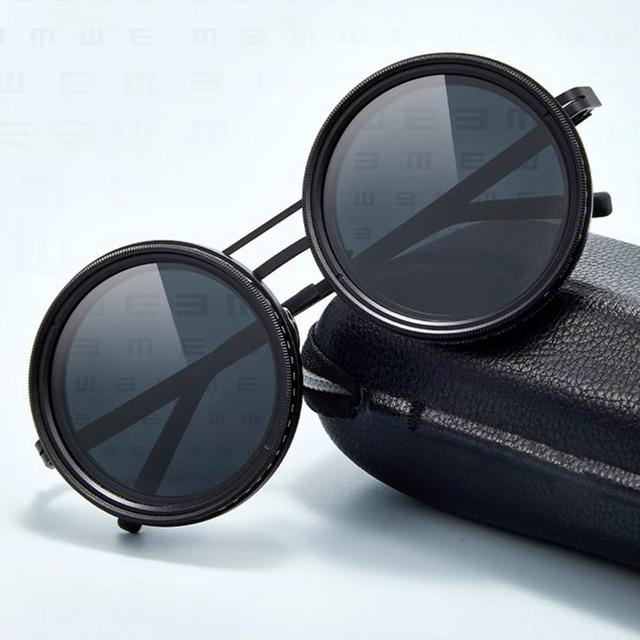New Wholesale Sunglasses Handmade Creative Design ND Glasses 9 Gears Adjustable Stepless Adjustment Outdoor UV400 Fishing Shades