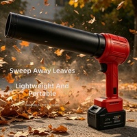 Souffleur sans fil 600 W, souffleur d'air portatif sans balais, aspirateur pour séchage de voiture, soufflage de feuilles, dépoussiérage, cour, garage