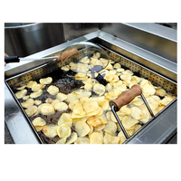 Semi-Automatische Zoete Bananenchips Frietverwerkingsproductielijn Verse Zoete Aardappelchips Voor Ecuador