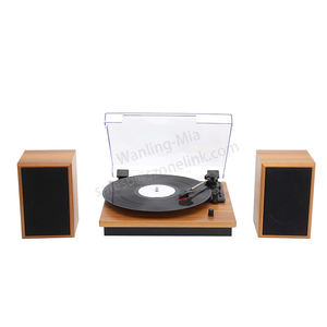 Tourne-disque <span class=keywords><strong>vinyle</strong></span> portable de haute qualité avec 2 haut-parleurs externes, lecteur de gramophone, lecteur audio et de disques vinyles - Product Image 4