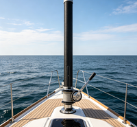 Mât télescopique en fibre de carbone pour voiliers et yachts, système de support marin