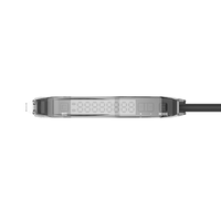 Amplificateur de signal numérique à fibre optique Akusense PE1 2M, câble diffuseur, capteur cylindrique carré à faisceau traversant, sortie NPN/PNP