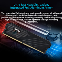 Kimtigo DDR5 XPG ECC Desktop Memory RAM 16GB 6000MHz Hynix HeatSink CL38 HighSpeed for Intel/AMD