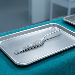 Logotipo personalizado de alta calidad de acero inoxidable Lucae Bayonet Ear Dressing Forceps Instrumentos quirúrgicos fabricados por Shu & Co - Product Image 2
