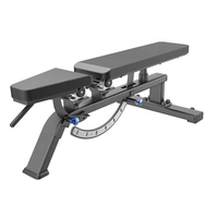 Banc de musculation réglable commercial, chaise d'entraînement combinée pour la force, appareil d'entraînement sportif intérieur, chaise d'exercice avec haltères