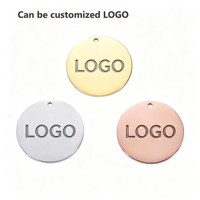 YWXS Vente en gros de plaques rondes en acier inoxydable poli miroir 6-30mm pour bijoux, colliers, accessoires, pendentifs DIY
