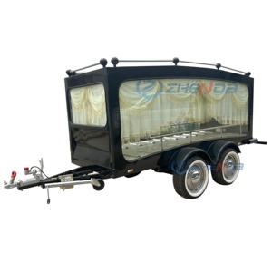 Vente à prix d'usine, dernier design, chariot funéraire noir pour cercueil, chariot de transport funéraire, chariot de service funéraire - Product Image 1
