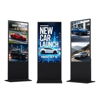 Afficheur numérique Android 65 pouces, 32 Go de stockage, couleur intégrale, CMS basé sur le cloud, écran publicitaire LCD commercial pour centre commercial, OEM