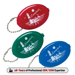 Wholesale <b>Keyring</b> Coin Pouch Plastic PVC Silicone Squeezes Coin Purse With Keychain Custom Blank Rubber Coin Case With LOGO - Product Image 5