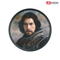Pantalla LCD Circular de 15.7 Pulgadas, Pantalla Digital Redonda Android para Publicidad, Pantalla Inteligente Comercial