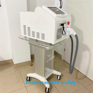 Carrello Estetico Professionale per Salone, Attrezzatura EMS per Dimagrimento, Carrello Portatile Bianco per Macchine Laser - Product Image 4
