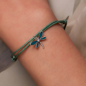 New Summer <strong>Dragonfly</strong> Zircon Orthodox Silver Plated Cross Shape Adjustable <strong>Bracelet</strong> for Men Women Drip Oil Insect Hand Jewelry - Product Image 6