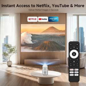 Proyector ISinbox 4K 1200 ANSI Lúmenes con Aplicaciones Integradas, WiFi, Enfoque Automático, Portátil para Exteriores, Cine en Casa, Juegos, Android 10 - Product Image 2