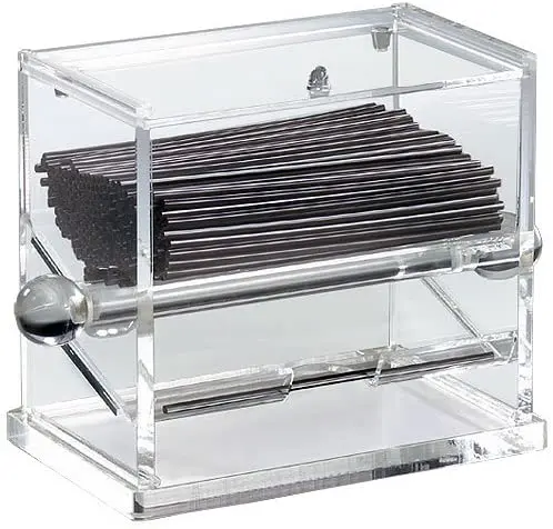 Klare benutzer definierte rotierende Plexiglas Stroh box Acryl Stroh Spender für die Küche