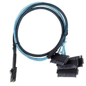 MiniSAS SFF 8087 <b>To</b> 4SATA29P Male Female Server Storage Adapter Data Cable With Braid Shielding For Digital Electronics - Product Image 4