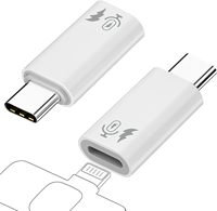 Adaptor Mikrofon Lavalier USB-C ke Type-C Male ke IOS 8-Pin Female Converter Aluminium Alloy DC Ponsel untuk iPhone