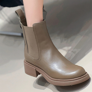 <span class=keywords><strong>Stivali</strong></span> corti in pelle di <span class=keywords><strong>prima</strong></span> fascia 2023 in pelle stile britannico retrò <span class=keywords><strong>stivali</strong></span> da <span class=keywords><strong>donna</strong></span> con suola spessa - Product Image 2