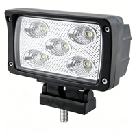 Projecteur de travail LED rectangulaire 6,2 pouces 50W, étanche IP68, 12-48V, 3600lm, lampe auxiliaire pour voiture tout-terrain, camion, chariot élévateur