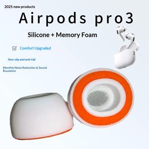 Embouts en <span class=keywords><strong>mousse</strong></span> à mémoire de forme pour Airpod <span class=keywords><strong>Pro</strong></span> 3, embouts en silicone pour les oreilles, réduction du bruit, maille spongieuse à récupération lente - Product Image 5