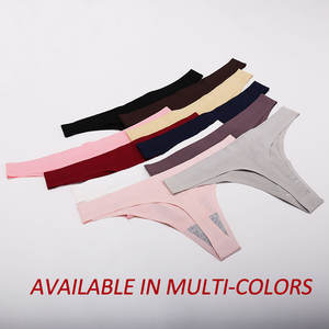 Traceless Tangas No Show Ropa interior sin costuras europea y americana Mujeres G <span class=keywords><strong>String</strong></span> Ropa interior con soporte OEM Logotipo propio - Product Image 5