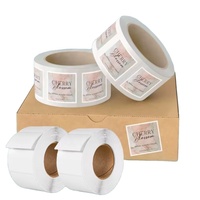 Etiquetas Autoadhesivas en Blanco, Rollo de Etiquetas Troqueladas, Etiqueta de Vinilo Impermeable para Impresora de Inyección de Tinta C6500