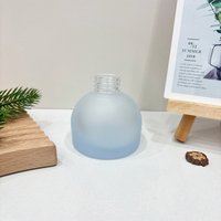 Bouteille diffuseur de parfum sans flamme semi-circulaire de 100 ml avec bouchon à vis, vente en gros d'usine, impression de logo par sérigraphie