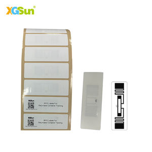 Étiquette RFID UHF personnalisée XGSun avec puce U CODE9xe, adhésif 3M, PET imperméable pour le <span class=keywords><strong>suivi</strong></span> des palettes et conteneurs logistiques longue portée - Product Image 1