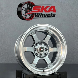 Ska <span class=keywords><strong>ล้อ</strong></span>มอัลลอยด์ R15 <span class=keywords><strong>15</strong></span> "15x8แบบสปอร์ตล้อรถยนต์นั่ง100 4x100 4x114.3 <span class=keywords><strong>Te37</strong></span><span class=keywords><strong>ขอบ</strong></span> - Product Image 1