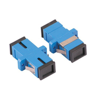 Adaptador de Fibra Óptica Simplex LC SM SX, Material PC+ABS, FTTH, Red GSM 4G, Alto Rendimiento, Certificado CE/ROHS, IL<0.2dB