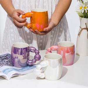 Offre Spéciale nouvelle tasse de <span class=keywords><strong>gourde</strong></span> confite colorée en céramique tasse à eau de bureau à domicile tasse à café en céramique - Product Image 5