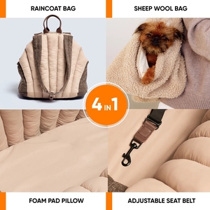 Sac de transport pour chien portable ODM, sac de transport pour animaux de compagnie personnalisé, sangle de sécurité, doublure amovible et lavable, isolé et respirant pour les petits animaux - Product Image 4