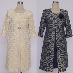 Vestidos de Fiesta de Alta Calidad con Nuevo Diseño 2025, Vestido de Iglesia para Mujer en Brocado con Elegante Estampado Floral - Product Image 1