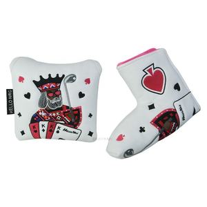 Fundas de golf personalizadas bordadas en cuatro direcciones con diseño de dibujos animados, impermeables, de material PU, con forma de L, para palos de golf, póker y clubes. - Product Image 2