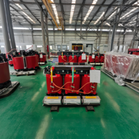 Transformateur de puissance sec à bobine ronde triphasé 3-enroulements SCB14 10 KV / 10,5 KV 400 V jusqu'à 2500 KVA 50 Hz en résine époxy