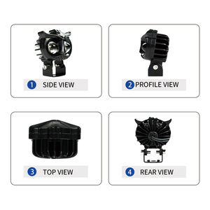 LiuHJG Nuova Versione Aggiornata Bianca e Gialla 20W Faro Fendinebbia Impermeabile per Moto con Funzioni Occhio del Diavolo - Product Image 6