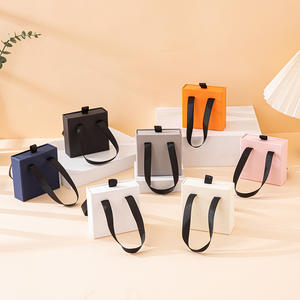 批发纸滑盒便携式手柄项链吊坠耳环珠宝抽屉盒海绵 - Product Image 4