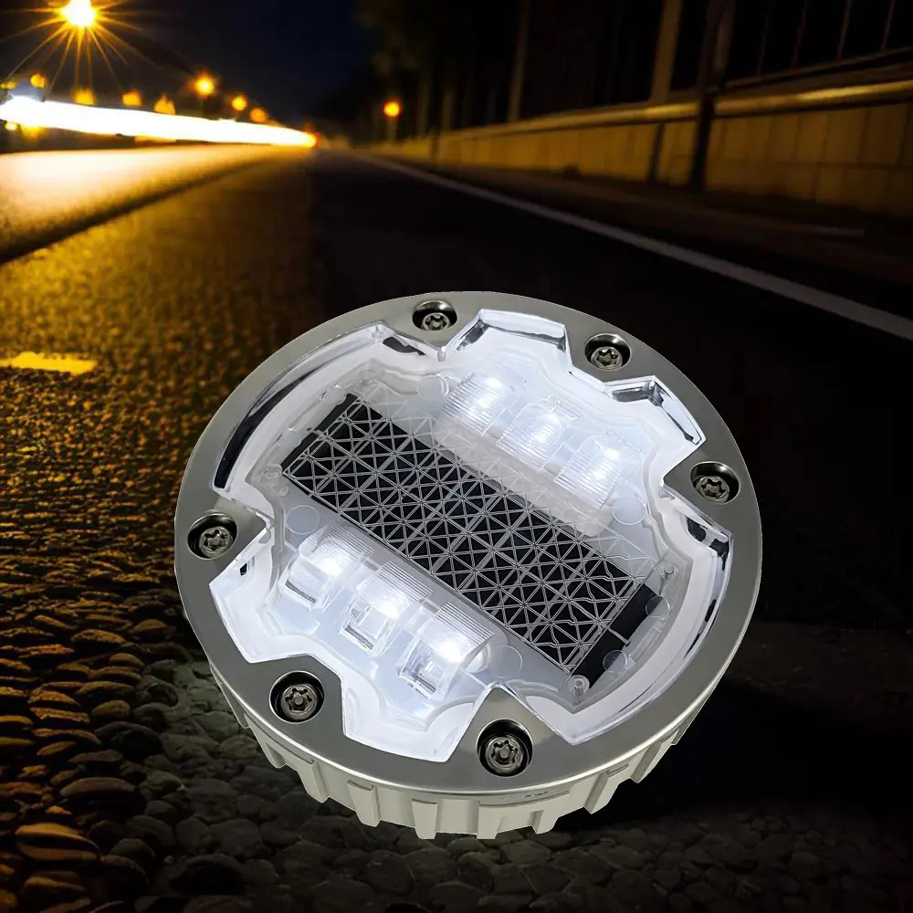 Road Stud Reflect Road China Manufacture 6 Locks Embedded Lifepo4 Blinking Or Constant Working Aluminium Led G105 Cat Eye Il300 150mm Solar Road Studs