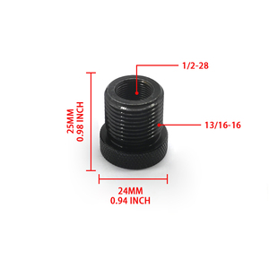 อะแดปเตอร์กรองน้ำมันเครื่องยนต์ CNC A3 เหล็กกล้าแบบปรับแต่งได้รุ่นใหม่ ขนาด 1/2-28 ถึง 13/16-16 พร้อมพื้นผิวเคลือบอะโนไดซ์สีดำและด้ามจับแบบมีลายกันลื่น - Product Image 3