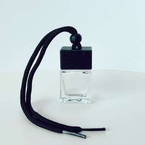 <strong>Car</strong> <strong>Diffuser</strong> <strong>Refill</strong> Bottle with Built-in Seal Cap - 10ml Crystal Clear Flat Square Style - Product Image 2