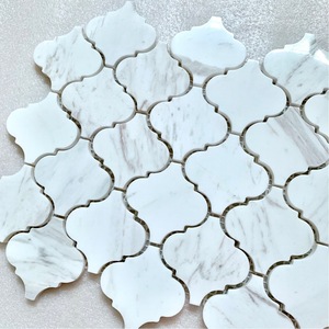 Design del bagno delle mattonelle di <span class=keywords><strong>mosaico</strong></span> della lanterna di migliore qualità, <span class=keywords><strong>mosaico</strong></span> delle mattonelle della parete esterna della lanterna bianca - Product Image 2