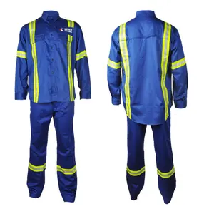 中国批发安全工作服2件杜邦Nomex衬衫和裤子工作服耐火服装