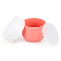 Vente en gros de pots en PP personnalisés de grande capacité pour crème pour le visage, 30/50/75/100/150/200/300/500g, pots en plastique à paroi simple