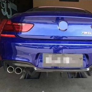For 6 Series F06 F13 M6 2012-2016 Style Carbon Fiber Rear Lip Rear <b>Diffuser</b> Bumper Lip - Product Image 2