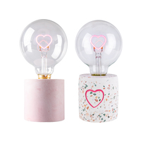 Kustomisasi Fashion dekoratif Diy kartun warna-warni Led bohlam kartun E26 E27 B22 lampu malam lampu meja bohlam LED