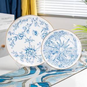 European Style Light Luxury Retro Bone China Lucky Star <b>Dinnerware</b> Sets Reusable Dishwasher Safe Gift - Product Image 2