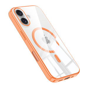 <span class=keywords><strong>Coque</strong></span> de protection intégrale magnétique Wlons compatible avec 17 Pro Max, haute transparence, pressée à chaud, couleur unie - Product Image 5
