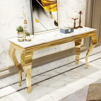 Table console moderne en métal avec miroir pour la maison pour le salon, villa, hôtel, supermarché, salle de sport, meubles de rangement pratiques