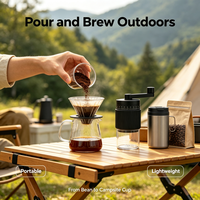 Meilleur moulin à café manuel à 30 niveaux de mouture - Broyeur à meules coniques en céramique réglables externement, capacité de 25g pour usage domestique et extérieur