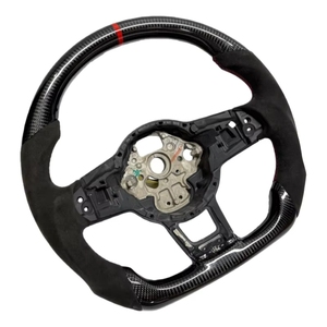 Volante Deportivo Personalizado de Cuero y Fibra de Carbono para Golf <span class=keywords><strong>GTI</strong></span>/GTD/GTE/R CC R-Line - Product Image 3